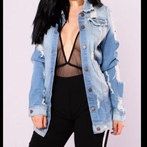 Fashionnova oversized denim jacket